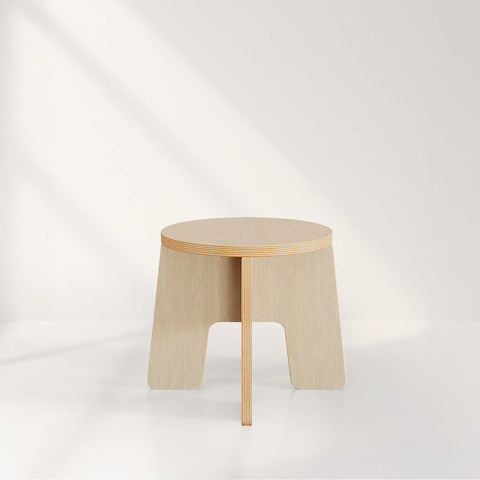 DIY kids stool 12x12x14 inches, eco-friendly design for arts, crafts, and homework.
