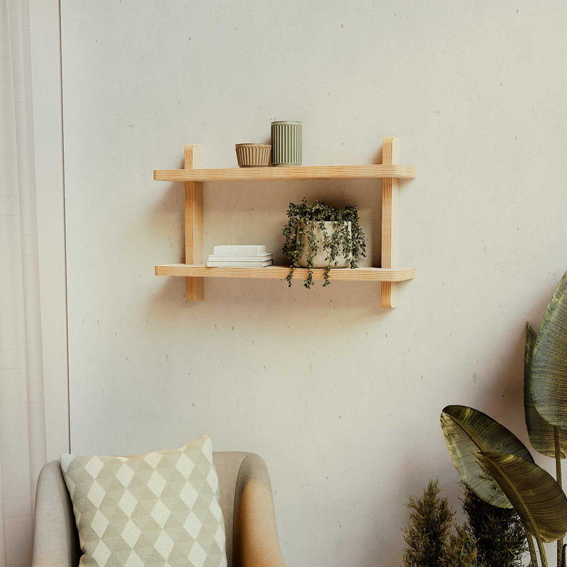 Unfinished Wall Shelves 22 inch