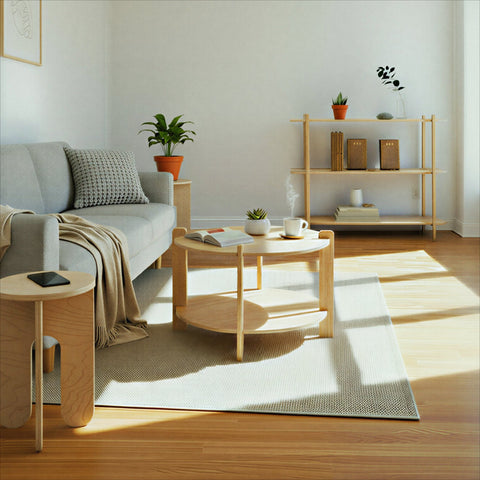 Small Space Furniture Solutions: Maximizing Every Square Foot with Tool-Free Design in a cozy living room setting.
