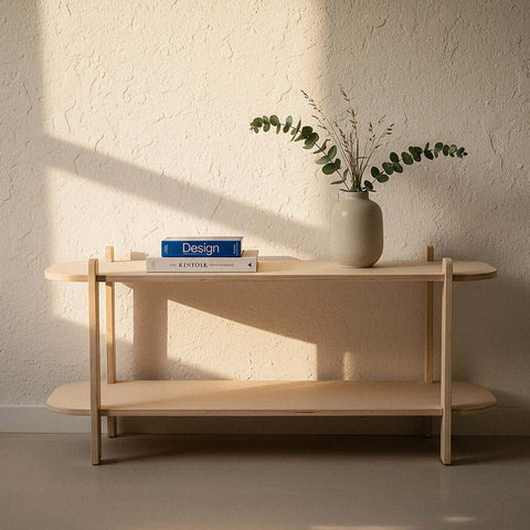 Large 2 Tier Modern Shelf