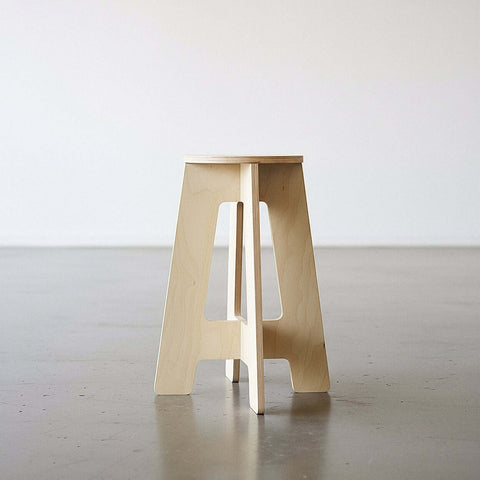 Cladding Stools A-Stool made from birch plywood, featuring clean lines and a solid ...