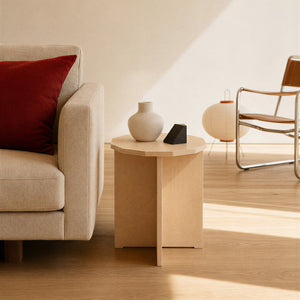 poly side table oiled