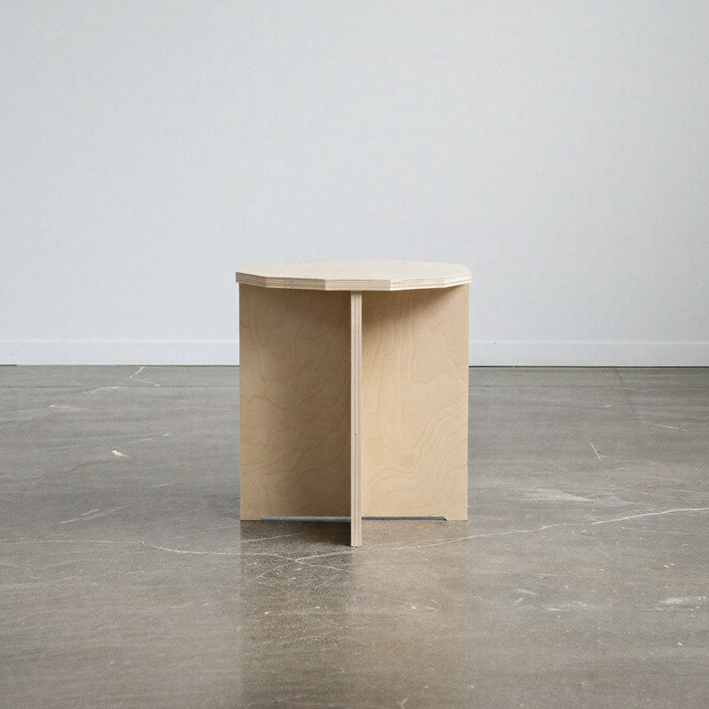 poly sided side table