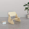 Mini Rocker kids rocking chair in light wood, perfect for playful relaxation and easy assembly.