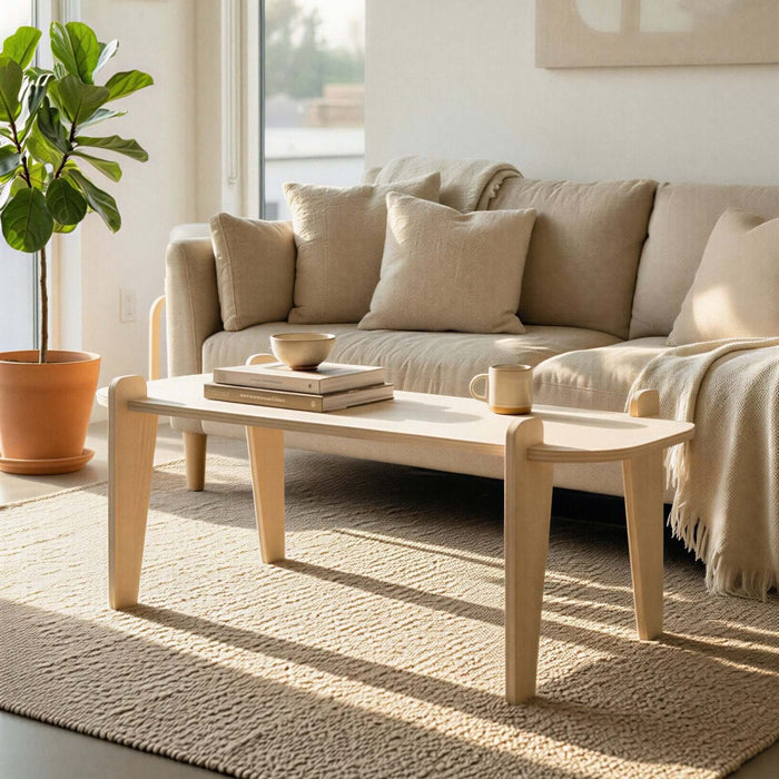 minimalist coffee table rectangle