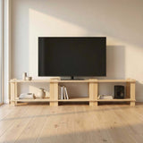 Modular Shelf displayed as a TV stand in a modern living room, showcasing versatility and stylish design.
