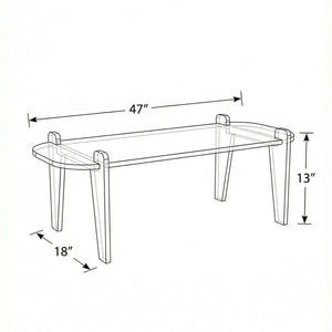 rectangle coffee table dimensions