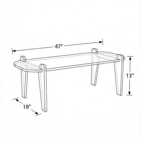 rectangle coffee table dimensions
