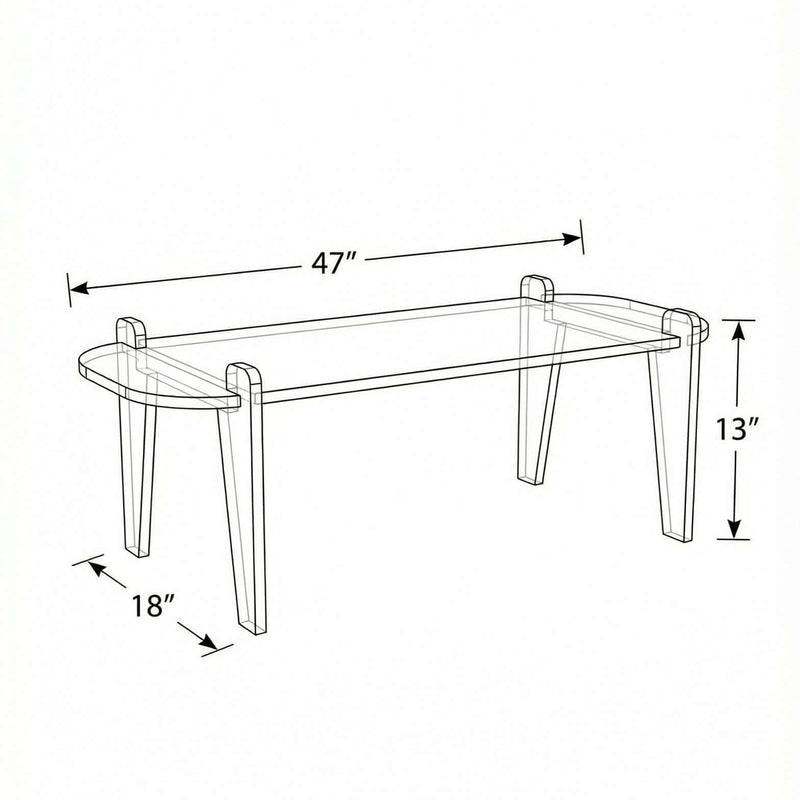 rectangle coffee table dimensions